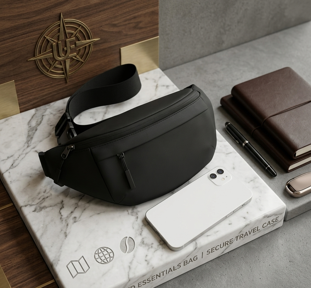 Vantage Waist Bag Sports Festival Workout Traveling Running Large Crossbody Casual Hands-Free Wallets Waist Pack Phone Bag